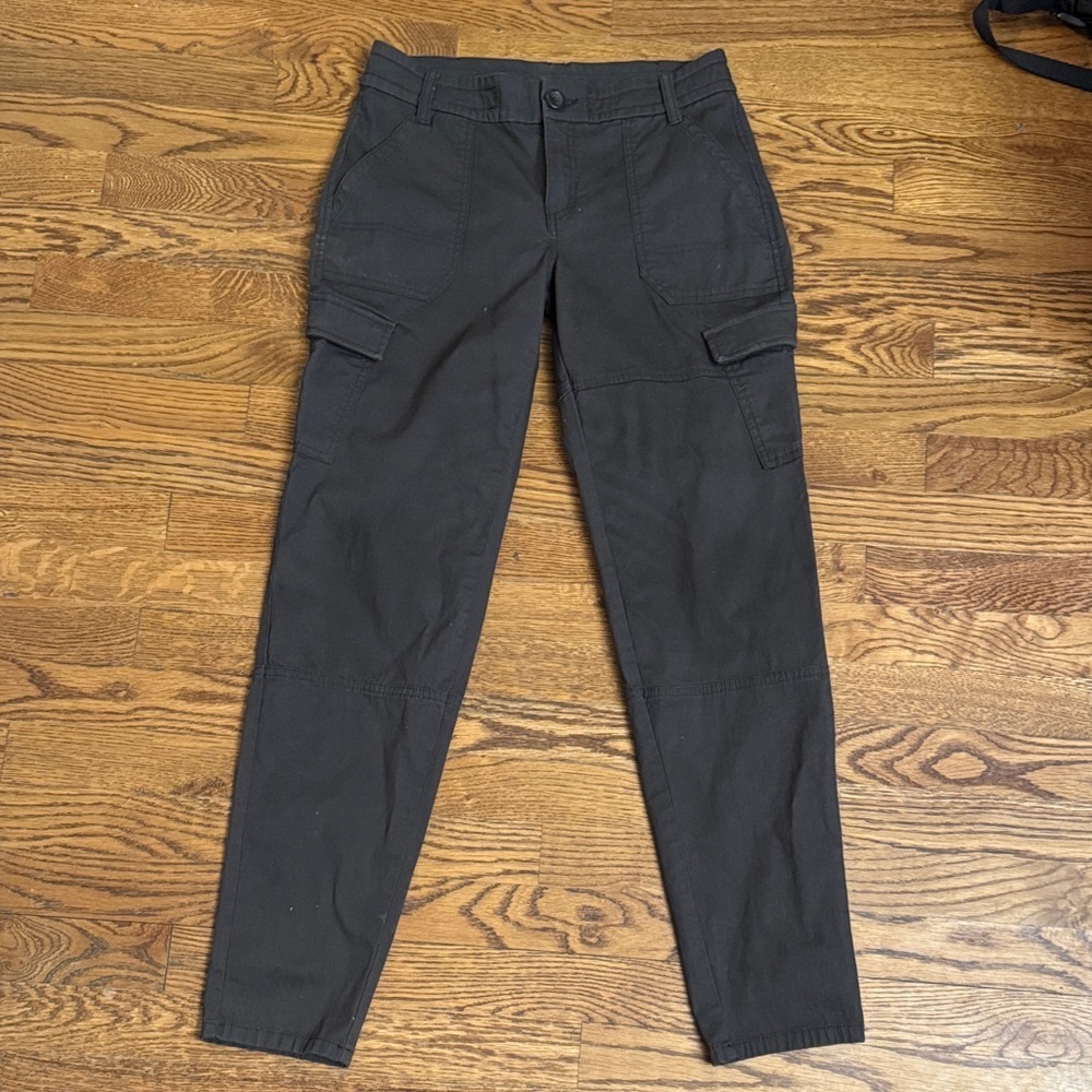 Prana Women's Dark Brown/Gray Cropped Cargo Pants size 4